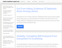 Tablet Screenshot of maitre-marabout-voyant.com